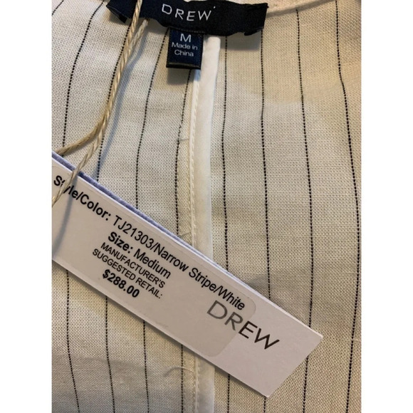 DREW Linen-Blend Boyfriend Jacket M NWT $288 - Picture 5 of 6